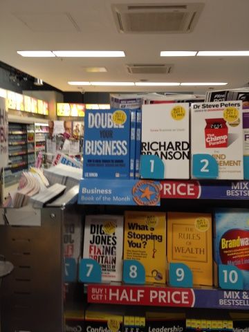 Double Your Business Book at WHSmith, Heathrow Airport on 18th April 2012